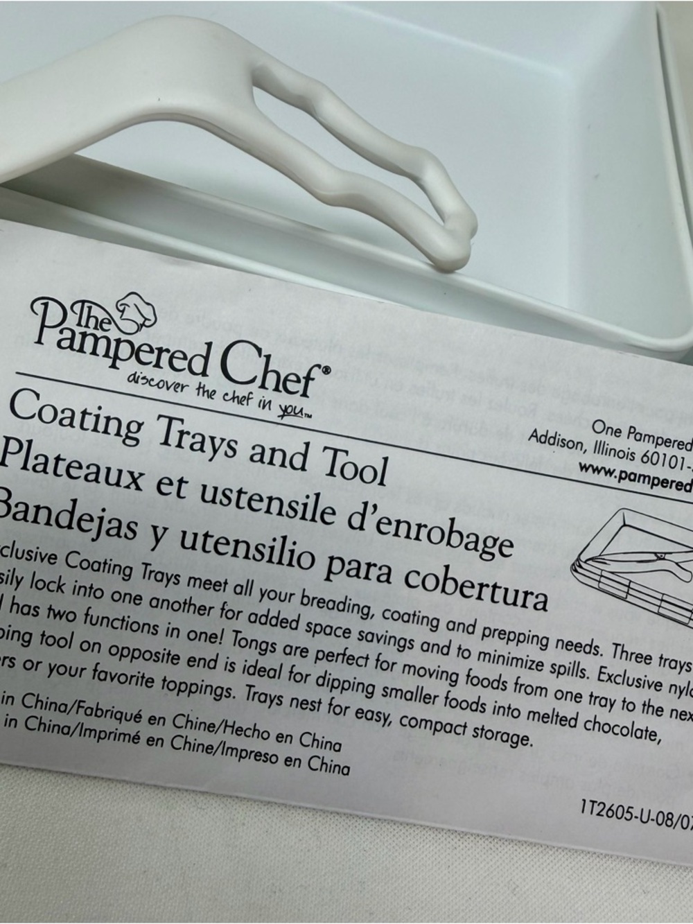 NEW PAMPERED CHEF COATING TRAYS - Picture 6 of 10
